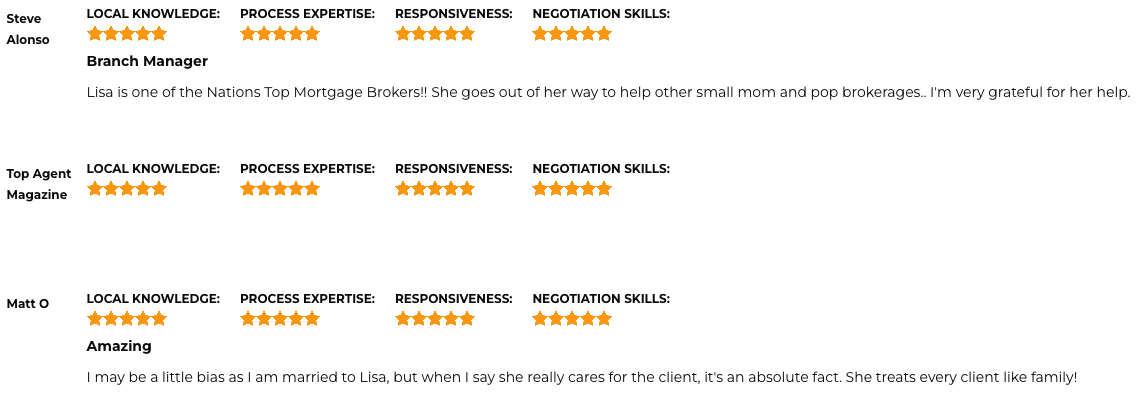 Lisa Lund Testimonials