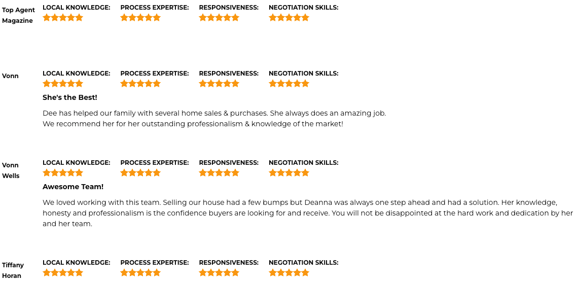 Minnesota Deanna Bennett Testimonials
