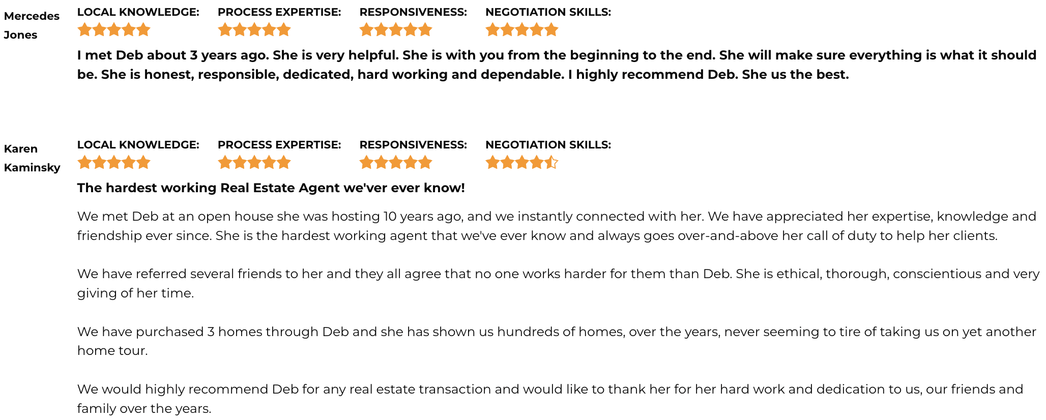 Top Real Estate Agent in Arizona Deb McLean testimonial 3