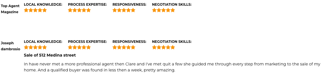 New York Claire Bisignano Chesnoff Testimonials