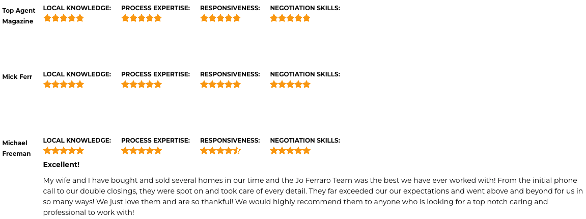 Jo Ferraro Testimonial