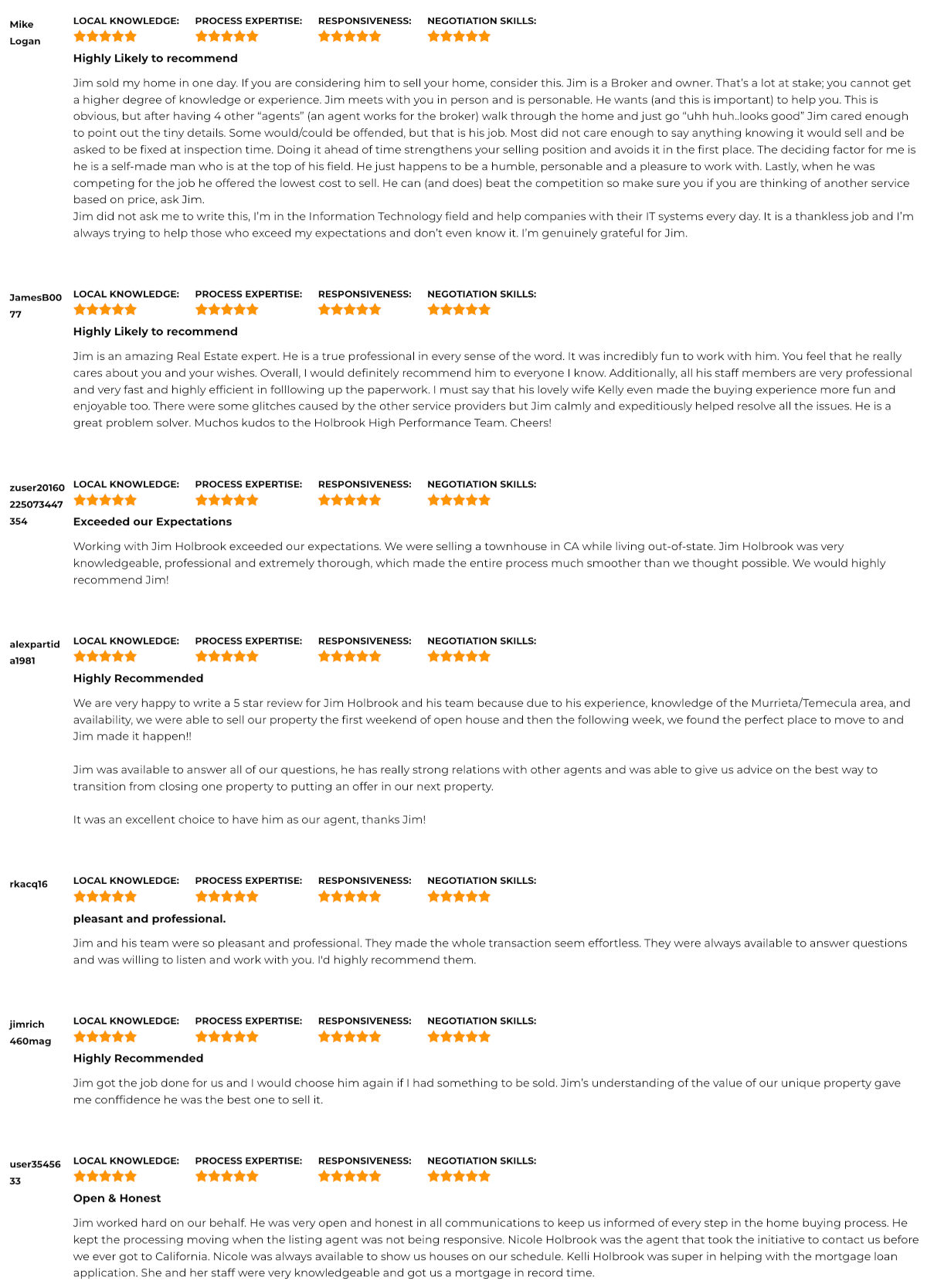 Top Real Estate Agent in California Jim Holbrook Testimonials 3