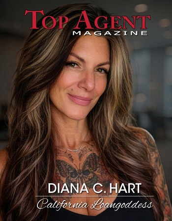 Top Agent Magazine cover featuring Diana C. Hart, top lender in California