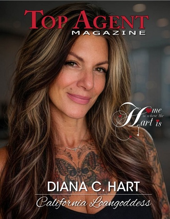 Top Agent Magazine cover featuring Diana C. Hart, top lender in California