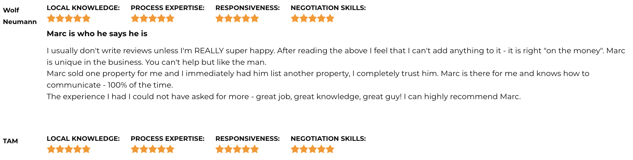 Top Real Estate Agent in California Marc Magliocco Testimonials