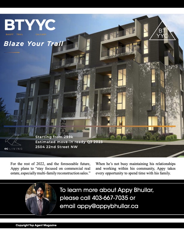 Appy Bhullar Real Estate Agent, NW Calgary Real Estate Agent, NW Calgary Lease Space