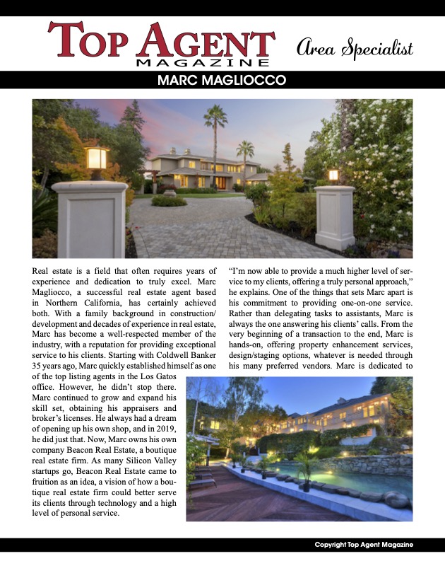 Northern California Real Estate Agent, Beacon Real Estate Marc Magliocco, Silicon Valley Realtor