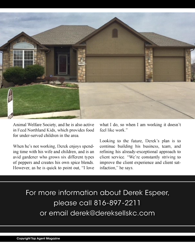 Missouri Real Estate Derek Espeer, Kansas City Derek Espeer Realtor, Kansas City Real Estate Derek Espeer