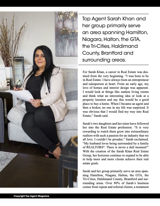 GTA Real Estate Agent Sarah Khan, Ontario Homes For Sale, Sarah Khan GTA