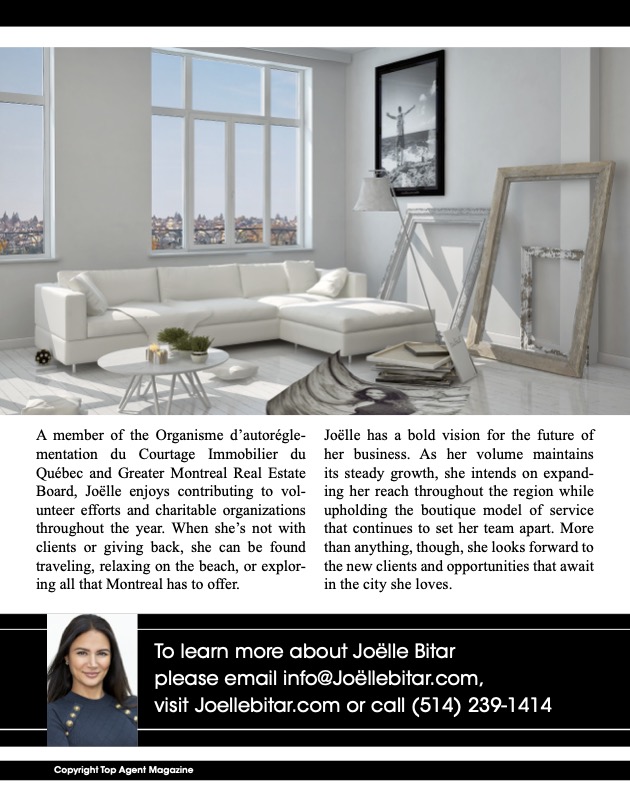 Canada Real Estate Agent Joelle Bitar, Courtage Immobilier di Quebec