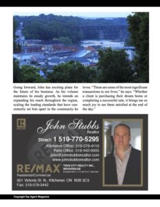 John Stubbs Real Estate Agent, Johnstubbsreal estate agent, Residential Real Estate Kitchener