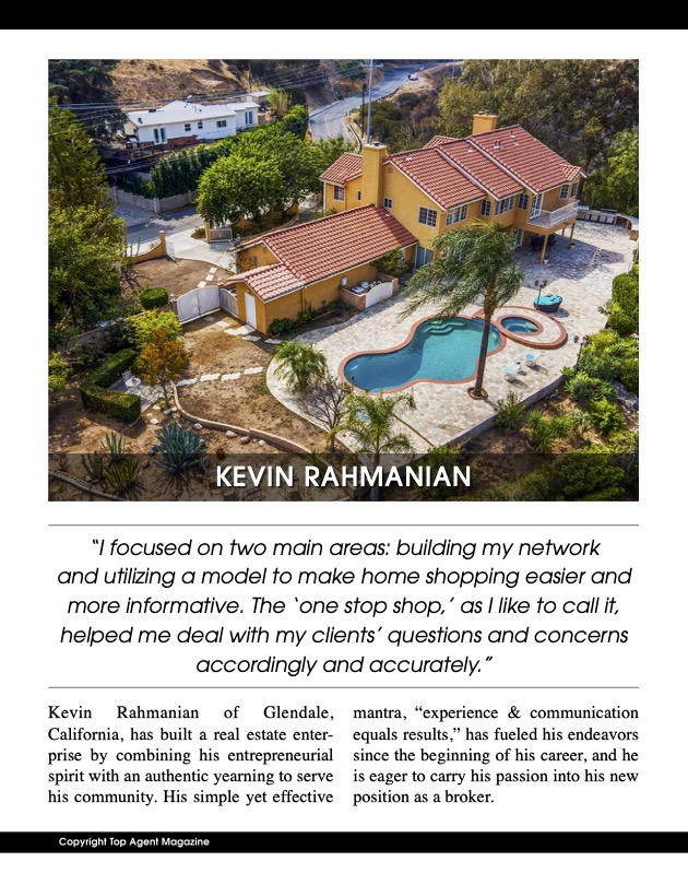 Kevin Rahmanian Realtor, Glendale Realtor Kevin Rahmanian, California Homes For Sale
