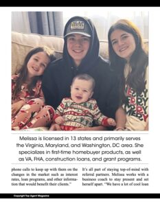 Maryland Lender Melissa Landon, VA Load, FHA Loan, Melissa Landon Construction Loan