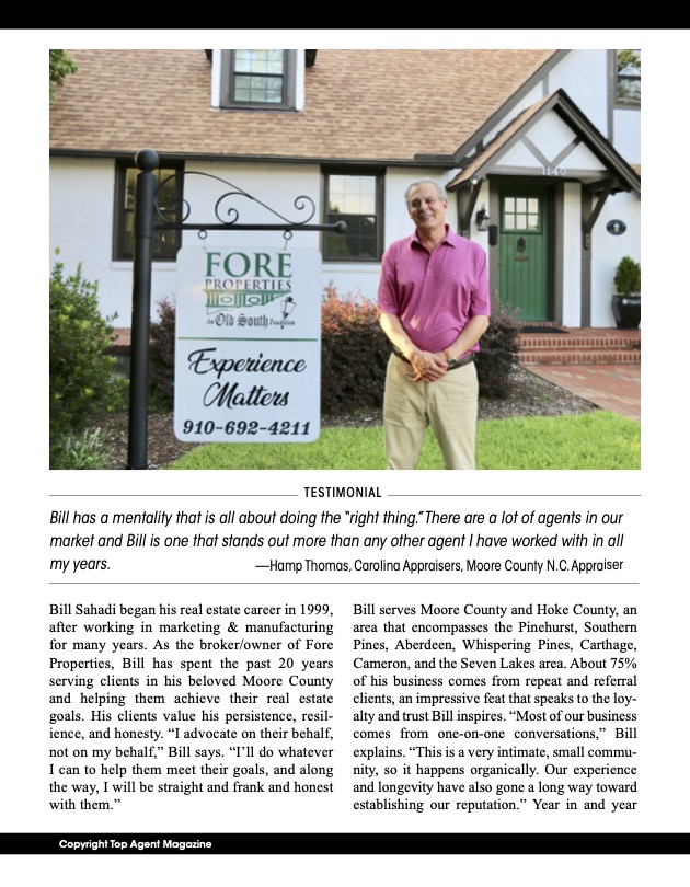 North Carolina Homes For Sale, Bill Sahadi Moore County, Realtor Bill Sahadi North Carolina
