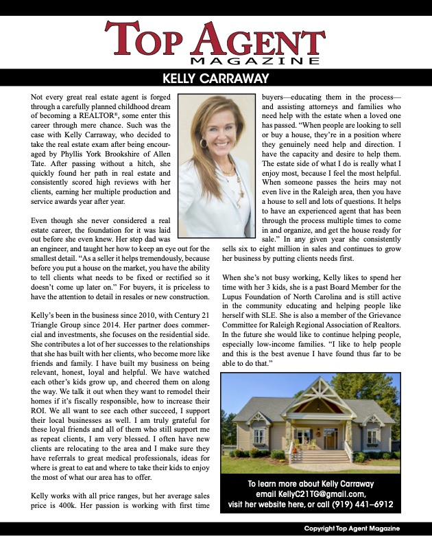 North Carolina Real Estate Agent Kelly Carraway