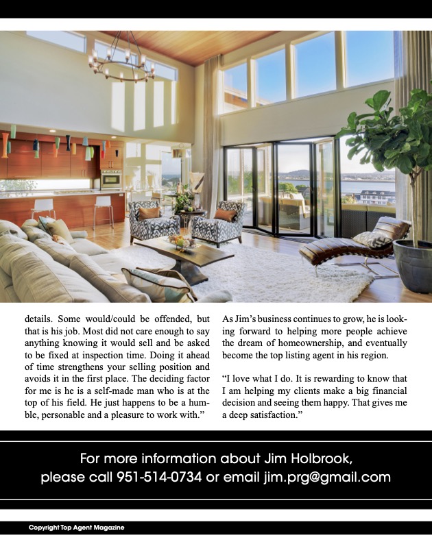 California Real Estate Agent Jim Holbrook