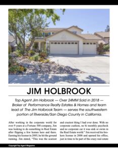 Riverside County Real Estate Agent Jim Holbrook