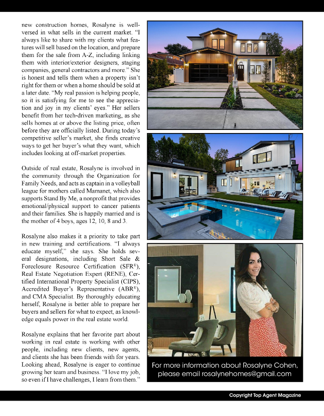 California Real Estate Rosalyne Cohen, Rosalyne Cohen Real Estate, California Homes For Sale