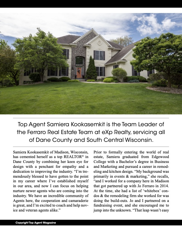 Samiera Kookasemkit Madison Wisconsin, Dane County Homes for Sale