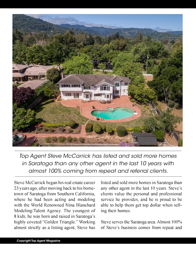 California Homes For Sale, Steve McCarrick Saratoga, Realtor Steve McCarrick California