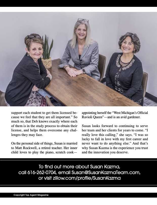 Michigan Real Estate Agent Susan Kazma, Zillow Premier Agent
