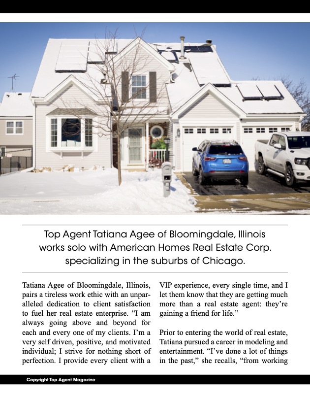Illinois Homes For Sale, Tatiana Agee Bloomingdale, Realtor Tatiana Agee Illinois
