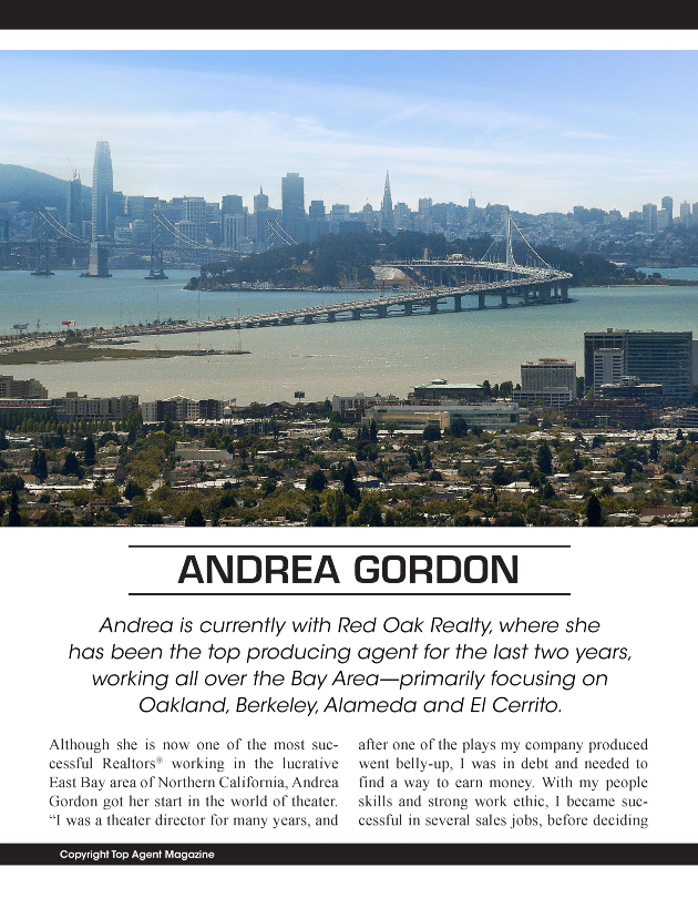 California Homes For Sale, Andrea Gordon Oakland, Realtor Andrea Gordon California