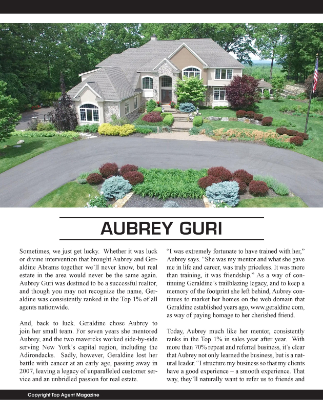 New York Homes For Sale, Aubrey Guri Saratoga Springs, Realtor Aubrey Guri New York