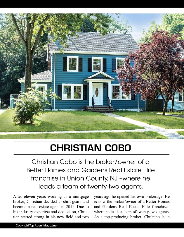 New Jersey Homes For Sale, Christian Cobo Cranford, Realtor Christian Cobo New Jersey