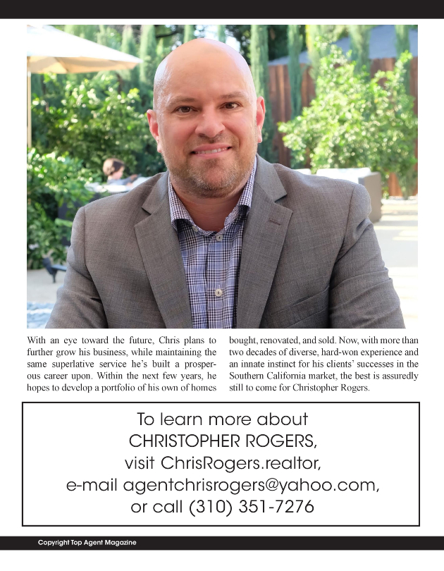 California Real Estate Christopher Rogers, Christopher Rogers Real Estate, Los Angeles Christopher Rogers Realtor