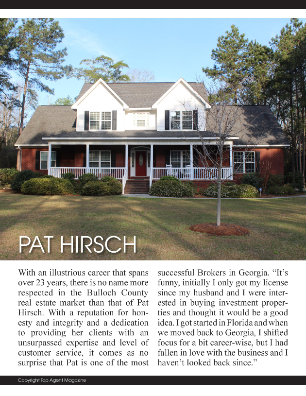 Georgia Homes For Sale, Pat Hirsch Statesboro, Realtor Pat Hirsch Georgia