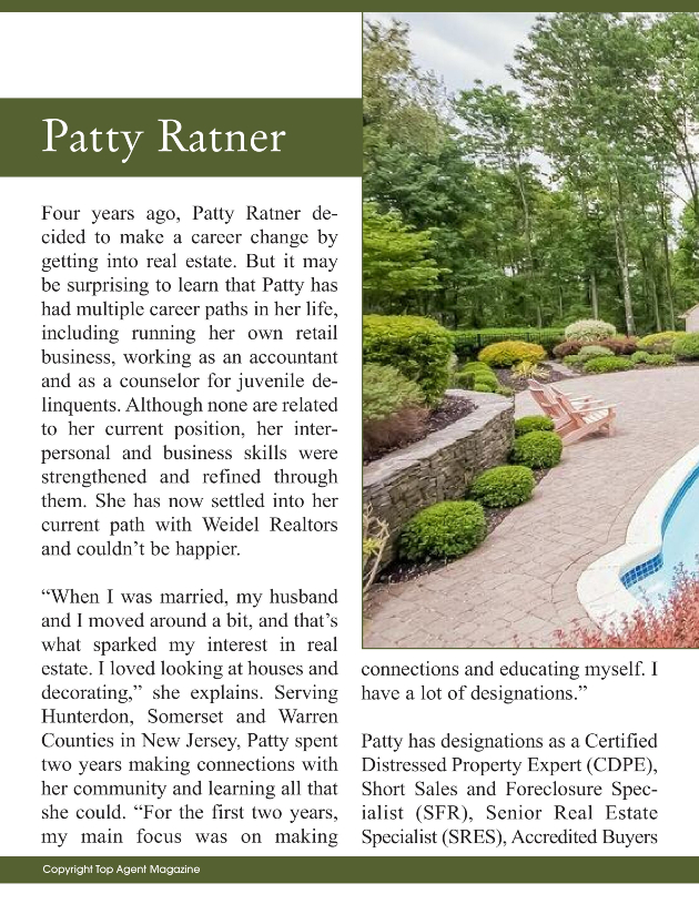 New Jersey Homes For Sale, Patty Ratner Traverse City, Realtor Patty Ratner New Jersey