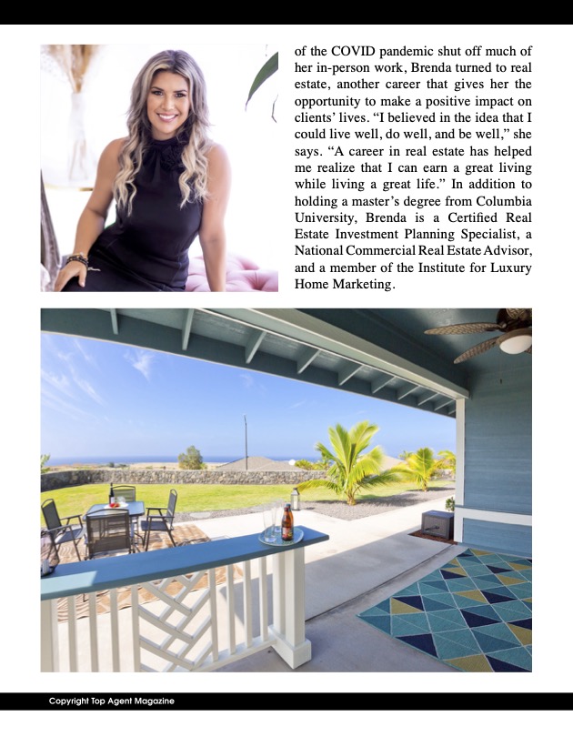 Hawaii Realtor Brenda Avery, Luxury Home Marketing, Brenda Avery Columbia University