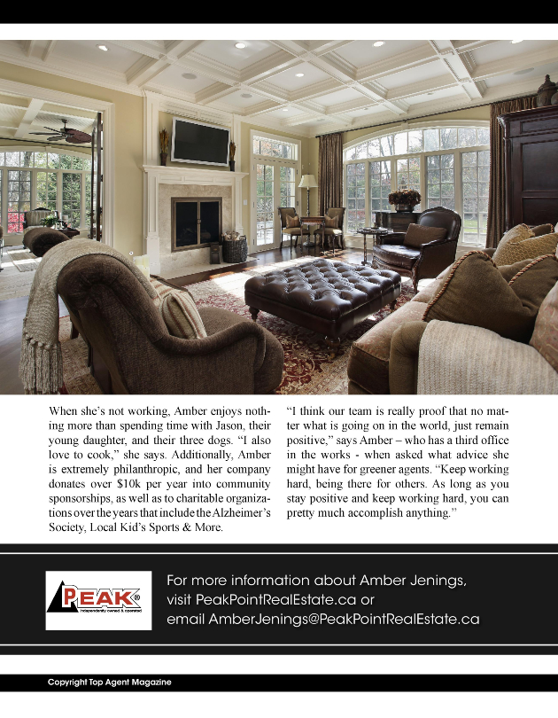 Amber Jenings Top Agent Magazine