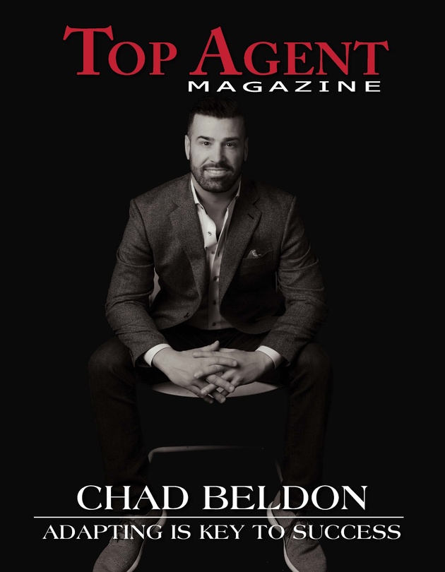 Top Agent Magazine cover featuring Chad Beldon