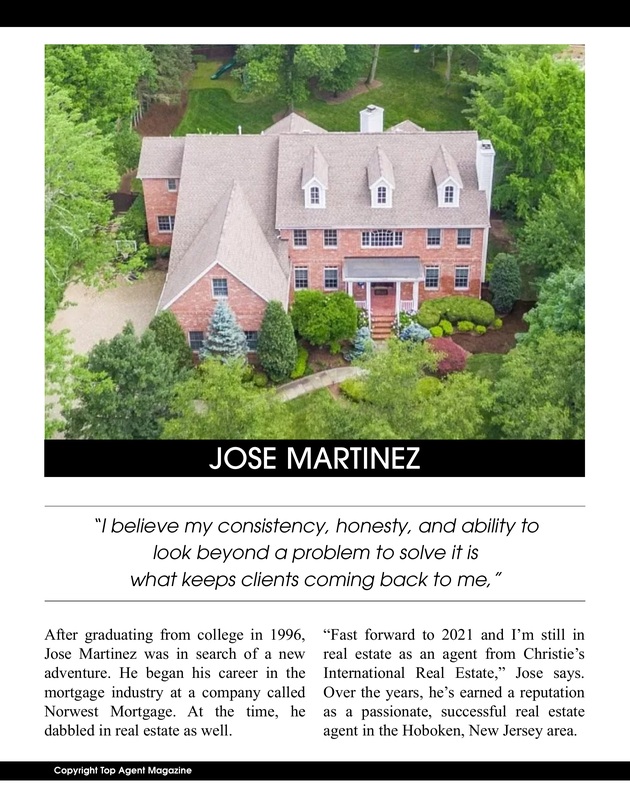 Jose Martinez Jose Martinez Top Agent Magazine feature, page 1